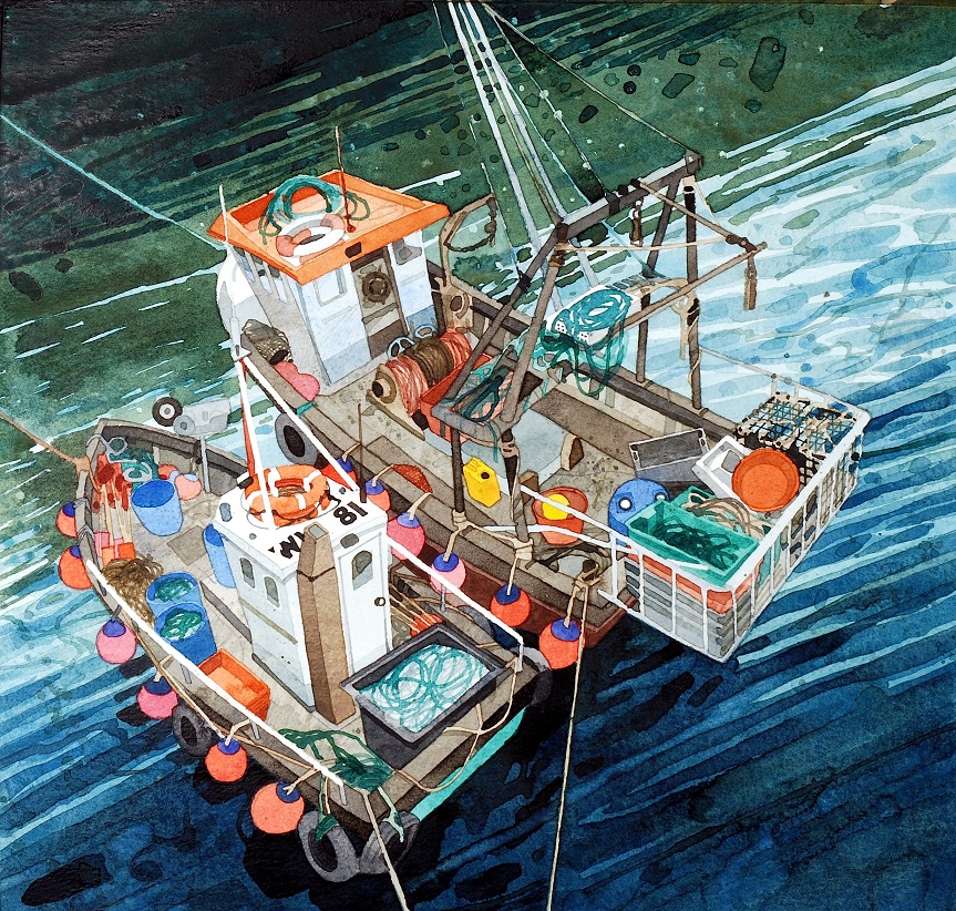 Lyme Regis.Fishing Boats copy