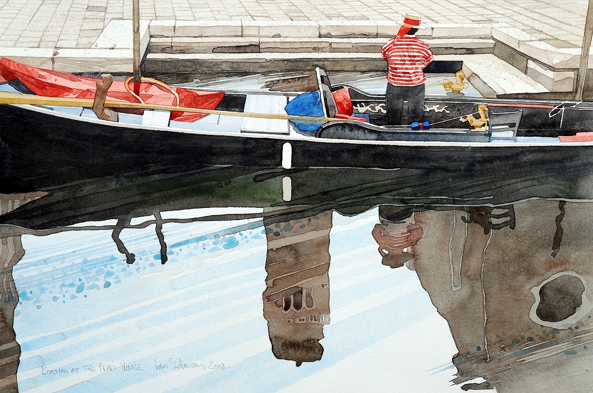 Venice, Boatman at the Frari copy